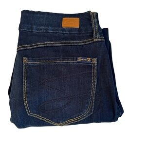 Women’s Seven 7 Est 1964 Dark Wash Tummyless High Rise Skinny Jeans Size 6 EUG